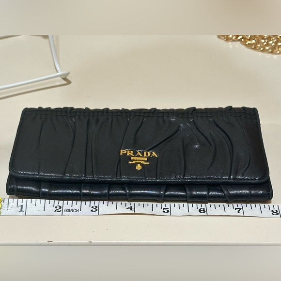 Prada Lambskin Long Wallet On Unbranded Chain - Picture 11 of 12